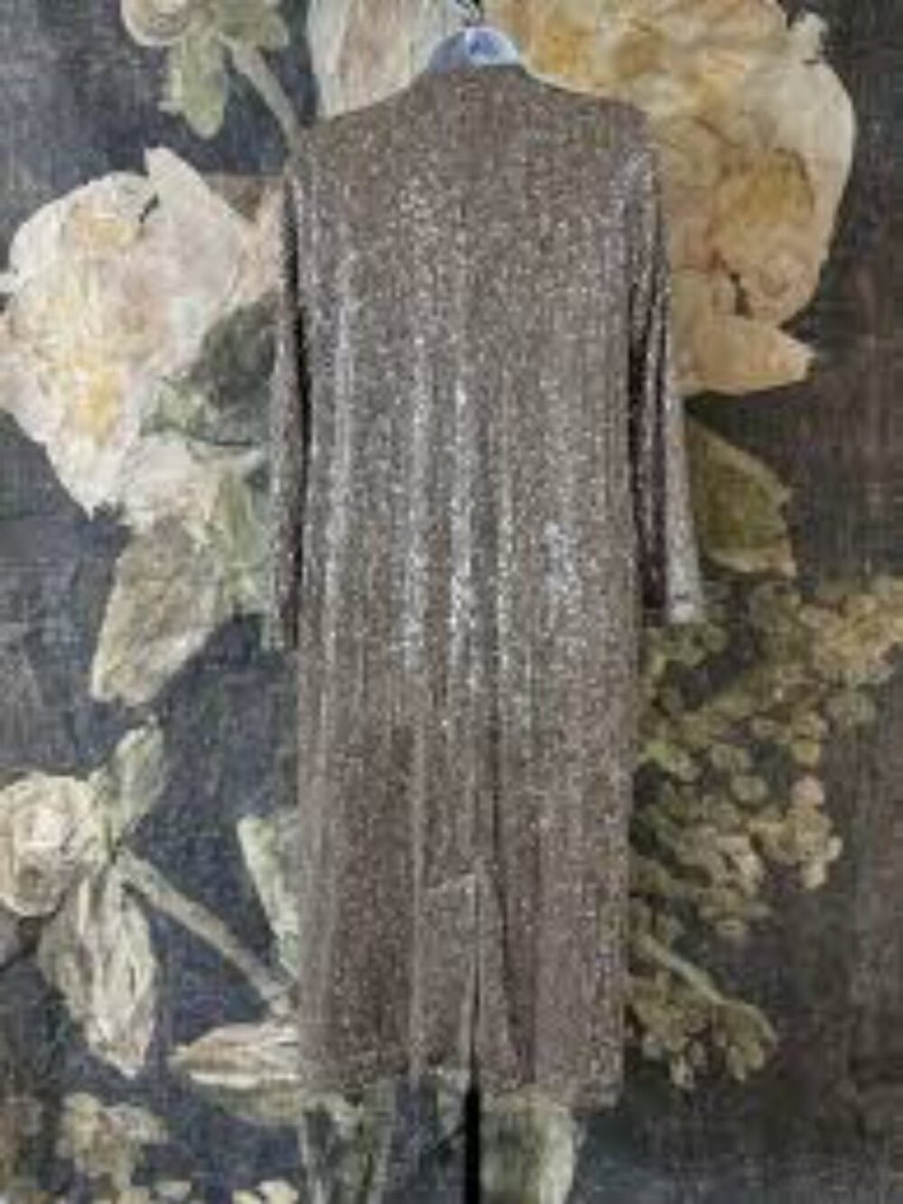 Anthropologie Mare Mare Sequin Duster Jacket Size XL